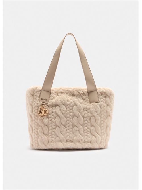 Borsa hobo grande in pelliccia sintetica LIU JO | AF5154E0305/51308